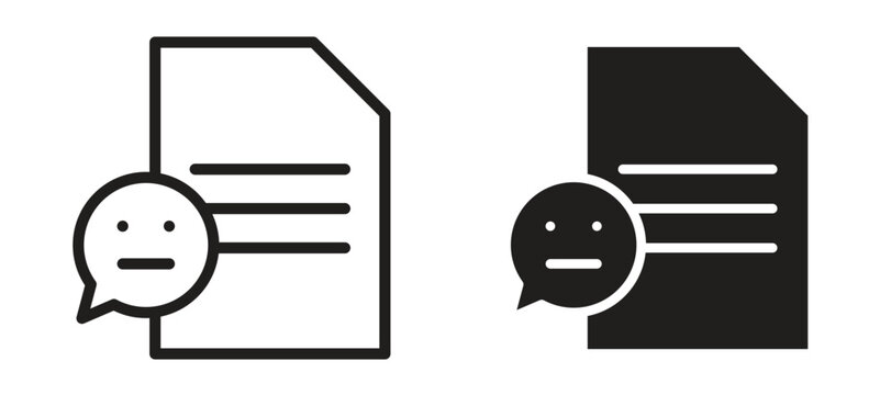 Complaint icon vector design template and illustration EPS10.