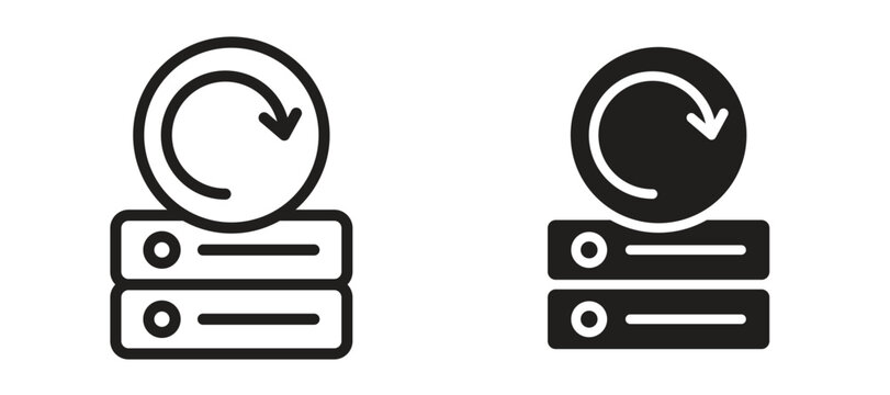 Data backup icon vector design template and illustration EPS10.