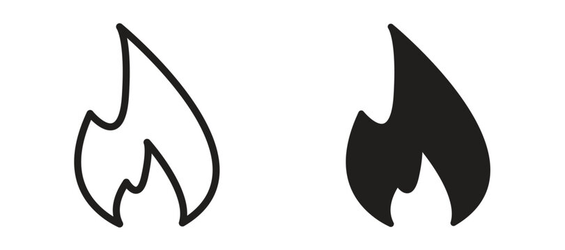 Fire icon vector design template and illustration EPS10.