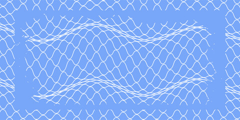 Grunge texture for fishing nets. Seamless pattern for sportswear or soccer goals, volleyball nets, basketball hoops. Modern grunge fishing nets. © sultan