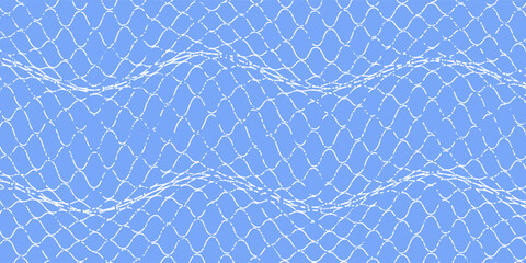 Grunge texture for fishing nets. Seamless pattern for sportswear or soccer goals, volleyball nets, basketball hoops. Modern grunge fishing nets. © sultan