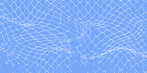 Grunge texture for fishing nets. Seamless pattern for sportswear or soccer goals, volleyball nets, basketball hoops. Modern grunge fishing nets. © sultan