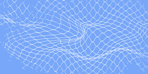 Grunge texture for fishing nets. Seamless pattern for sportswear or soccer goals, volleyball nets, basketball hoops. Modern grunge fishing nets. © sultan