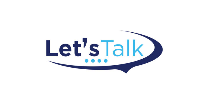 Lets Talk Logo Design for Modern and Professional Brand Identity