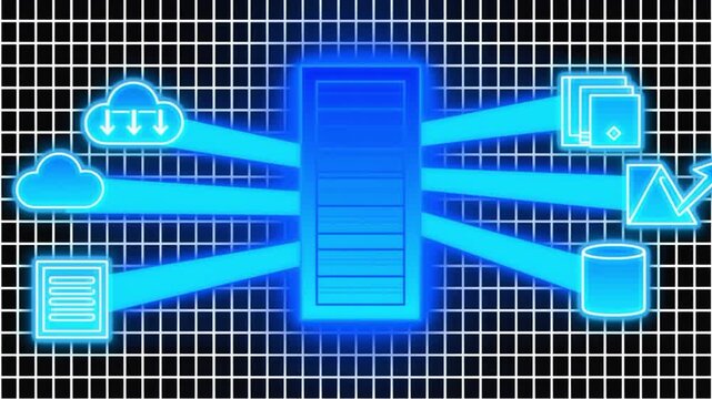 Corporate data management network system on grid