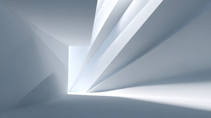 Abstract Light Rays in Modern Minimalist Space