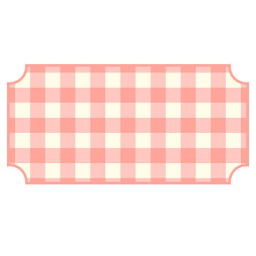 Gingham label