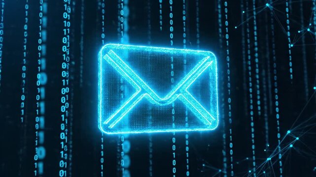 Digital Envelope Icon Representing Email and Communication Technologies