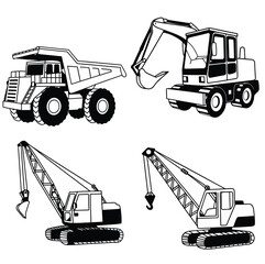 Mining Dump Truck and Crawler Excavator © Tanjilur