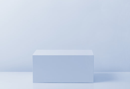 Blue cube for display