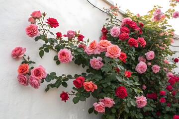 Vintage seamless floral pattern with pink flowers and leaves wallpaper design 