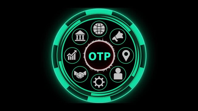 Otp cyber security interface motion loop