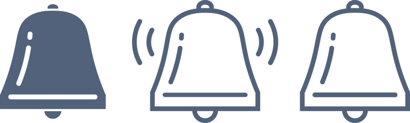 艶がある太めのベルマークの素材セット © KIKORI