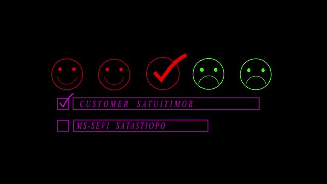 Customer Satisfaction Survey with Smiley Faces and Checkmark survey smiley faces feedback evaluation