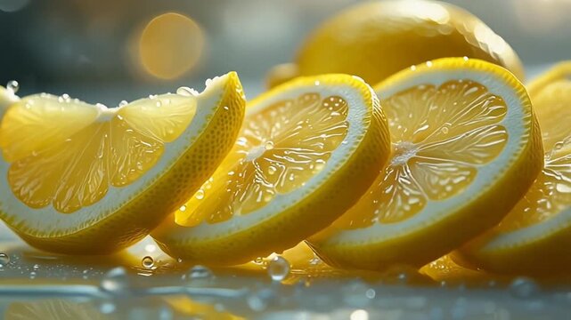 A fresh yellow lemon and a green lime isolated on a white background with a juicy citrus slice and a healthy organic half