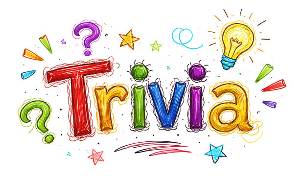 Trivia Colorful Sketch Crayon Drawing Sketch