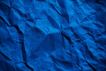 Obraz premium くしゃくしゃな青色の背景 