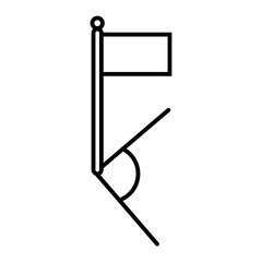 Soccer Corner Flag Icon © Stealth