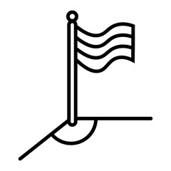 Soccer Corner Flag Icon © Stealth