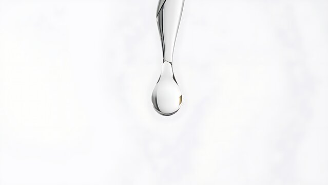 sedition. A single clear droplet falling from a glass dropper, studio lighting, clean aesthetic. bar promotions, beverage menus, designed for product packaging and bar promotions.