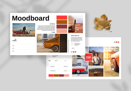 Clean Mood Board Template