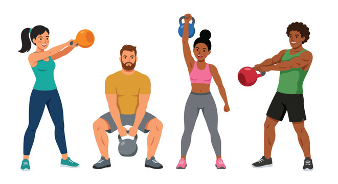 Four ornate horse drawn carriages with coachmen in a vintage illustration