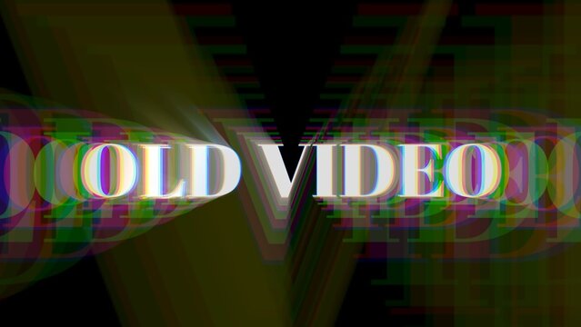 Kinetic Typography Echo VHS 