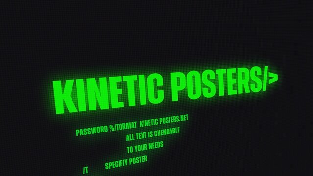 Kinetic Typography Hack Screen Loop