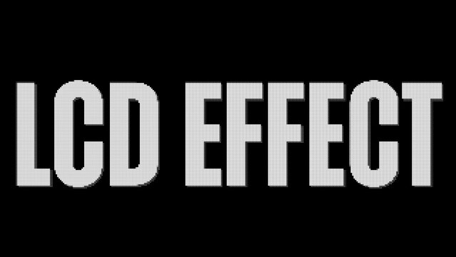 Kinetic Typography LCD Display 