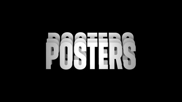 Kinetic Typography Rolling Sutter Loop Text