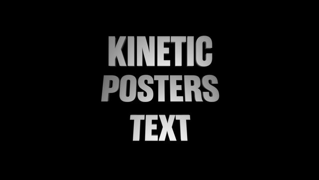 Kinetic Typography Swing Animator