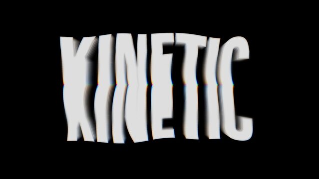 Kinetic Typography Text Strech Geomertic 