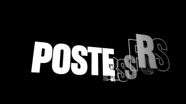 Kinetic Typography Wiggle 3D Text