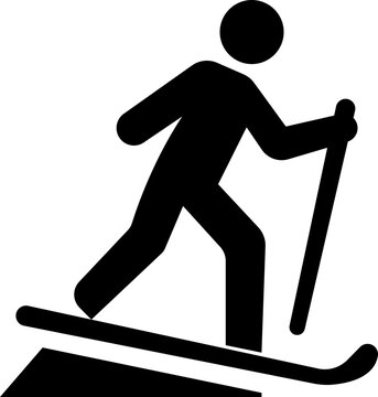 Hill Sports Icon. Hill sports. Solid vectors of hill sports, downhill running, mountains sledding, skiing, snowboarding, silhouettes grass boarding, trail running, abstract outdoor symbol diagram