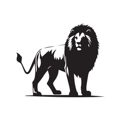 Obraz premium vector lion on a white background