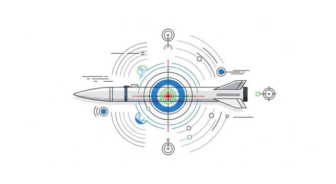 Precision Guided Missile Targeting System with Advanced Technology.