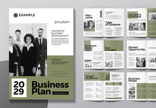 Professional Company Marketing Business Plan Template