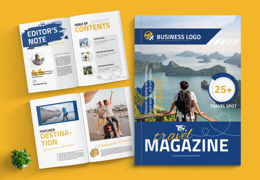 Travel Lifestyle Magazine Layout Design