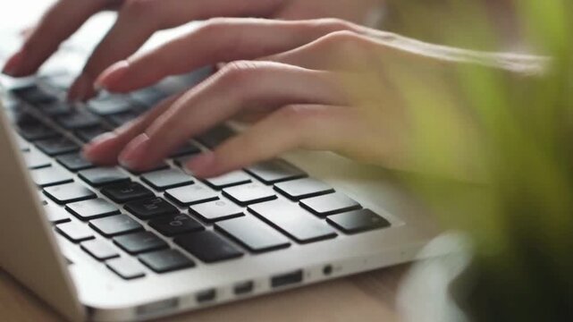 Man hands coding html and programming on screen laptop, IT engineer software developer keyboard. Programmer or coder is typing code on keyboard 4K HD