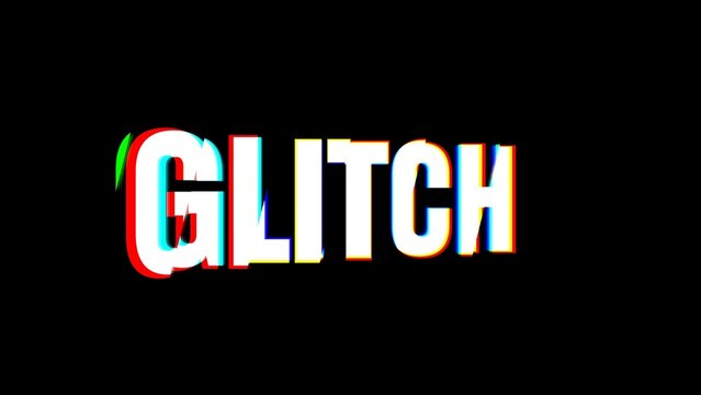 Kinetic Typography Time Displacement Glitch
