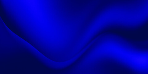 Abstract blue background with neon light waves, tech blue gradients, and a subtle grain texture.