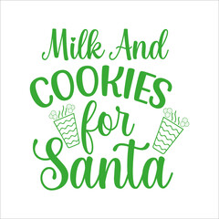 Fototapeta premium Milk and cookies for Santa