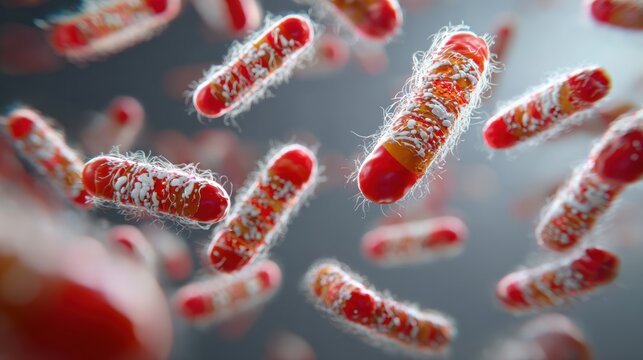 High Fidelity Concept Image of Proteus Mirabilis Bacteria Infection