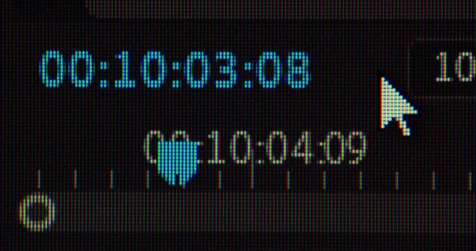 monitor display video editing process movie making industry