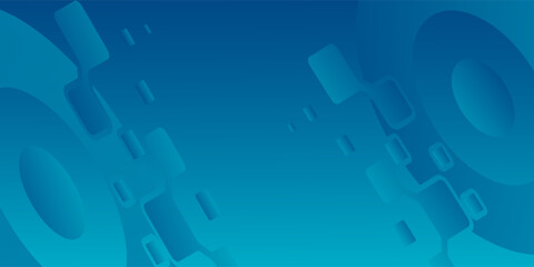Fototapeta premium Abstract blue color background with circles. Dynamic shapes composition. Vector illustration