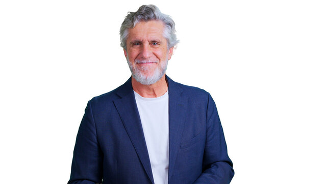Senior business man smiling representing confidence
