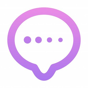 Bubble Chat animation icon for social media, presentations, videos, websites. alpha channel