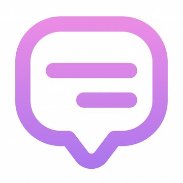 Chat animation icon for social media, presentations, videos, websites. alpha channel