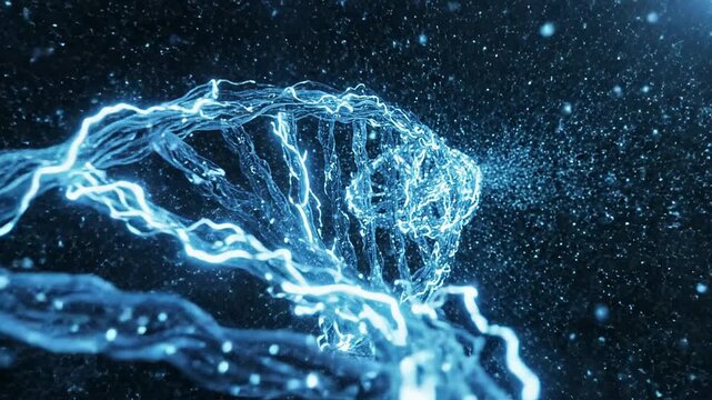 DNA Double Helix Structure Animation.