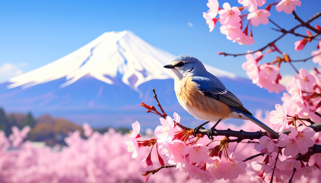 A small redbreast robin with orange feathers perches on a snowy tree branch in a winter garden as the wild songbird displays its beak and avian beauty amidst the quiet nature